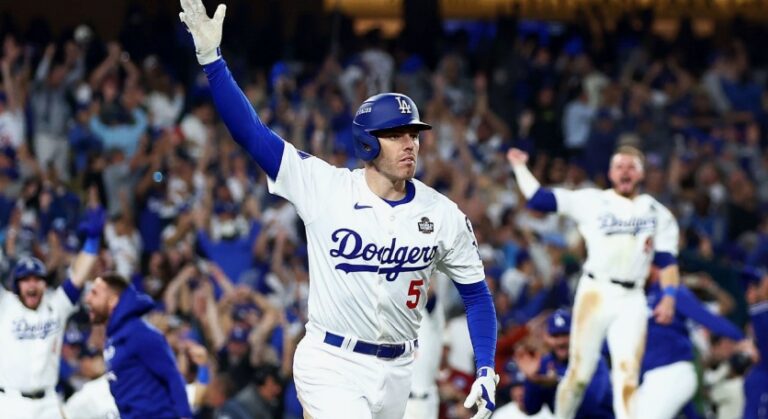 Freddie Freeman walk-off home run wins Dodgers longest game in World Series history.