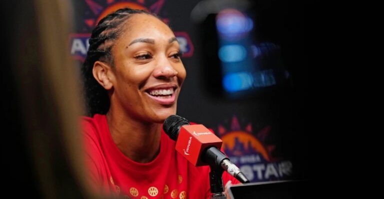 A'ja Wilson is The Sporting News 2025 Female Athlete of the Year,.