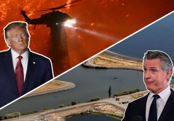 Two men speaking at events.