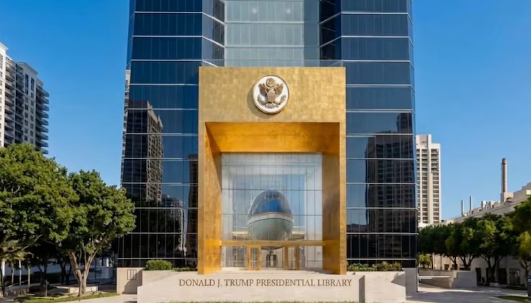 Eric Trump reveals renderings of Donald Trump's presidential library