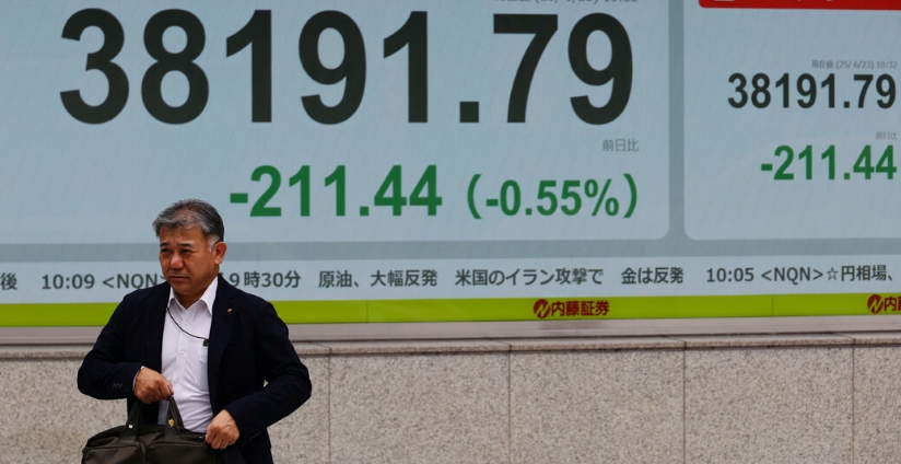 Oil jumps stocks sell off as trading gets underway amid Iran strikes