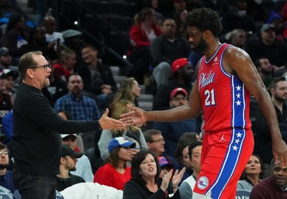 76ers' Nick Nurse provides optimistic update on Joel Embiid