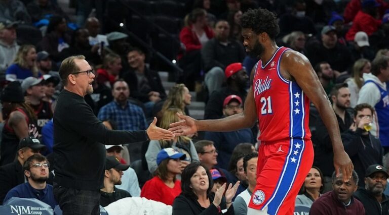 76ers' Nick Nurse provides optimistic update on Joel Embiid