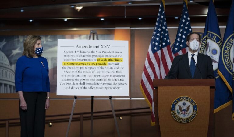 Democrats float 25th Amendment commission for Trump