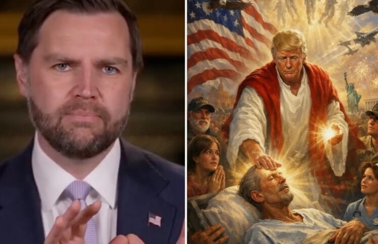 JD Vance says Trump's post of himself as Jesus was a joke