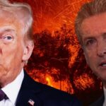 Trump says he'll be looking into banks regarding Los Angeles wildfires.