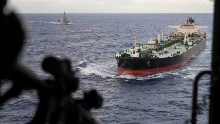 US navy diverts eight tankers in the Strait of Hormuz.