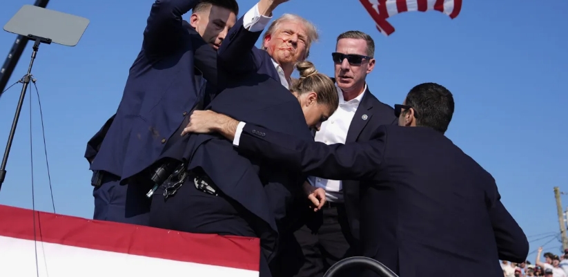 maps show gunman attempt to enter press dinner featuring Trump..
