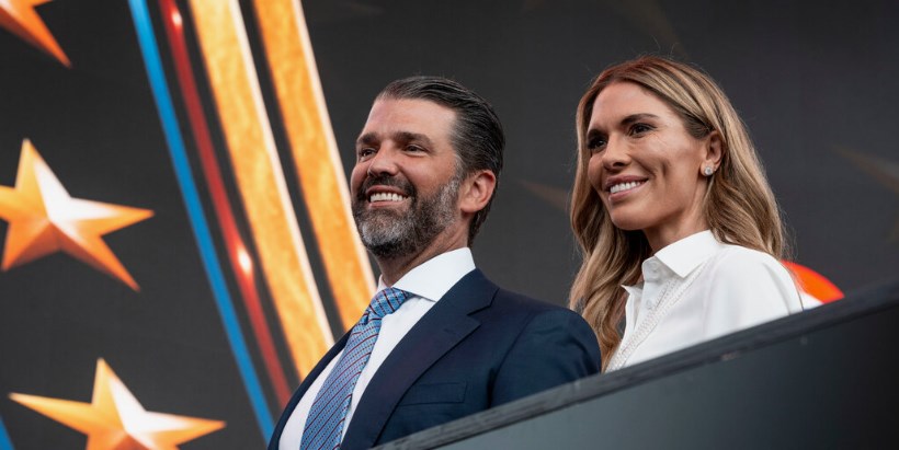 Donald Trump Jr. marries Florida socialite Bettina Anderson.