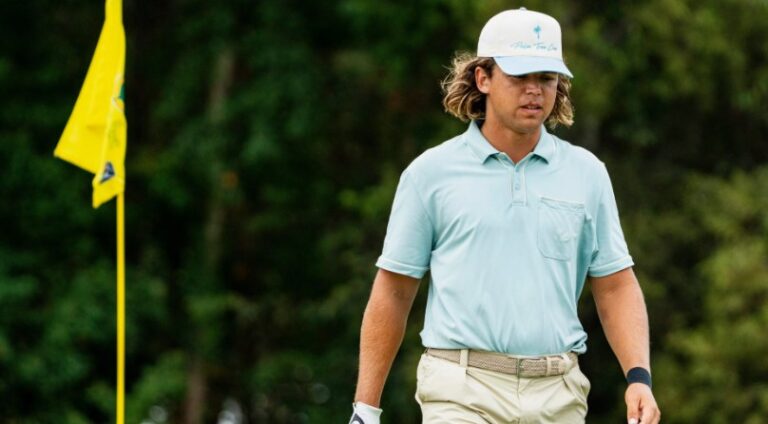 Garrick Higgo changes caddie after PGA Championship tee time penalty.