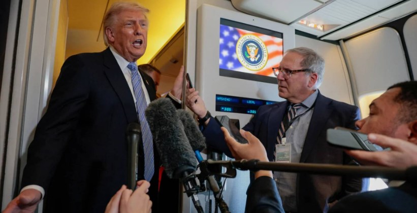 President Trump recaps his trip to China with reporters on Air Force One.