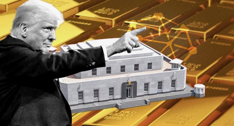 Trump says he still wants to visit Fort Knox to see if gold is there.