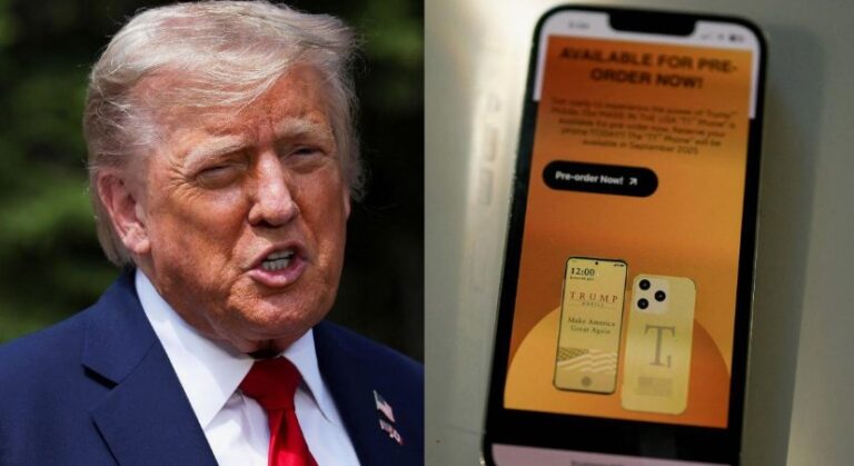 Trump’s gold T1 phone will start shipping this week