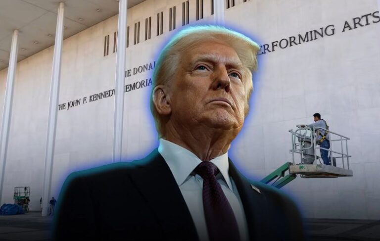 Trump's name must be removed from Kennedy Center.,