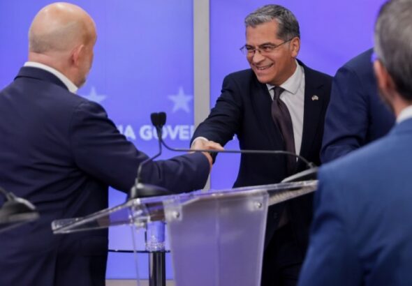 California governor primary too close to call with Hilton.