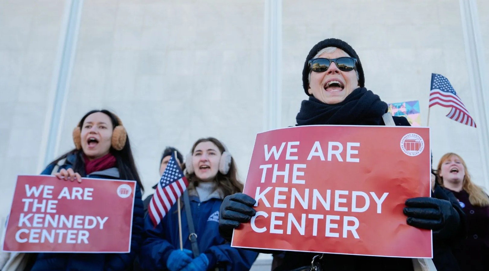 Trump's name is off Kennedy Center.