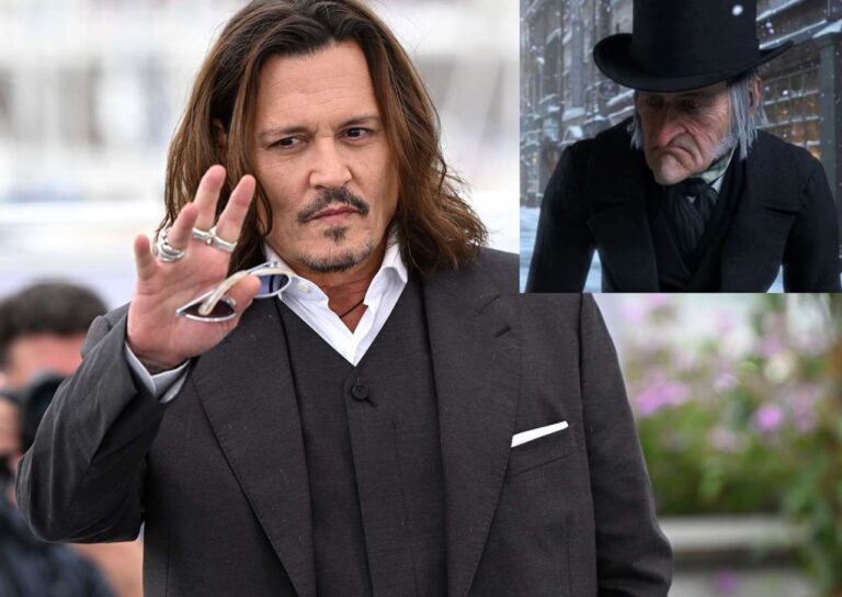 As Ebenezer Scrooge Johnny Depp crashes a Comic-Con panel