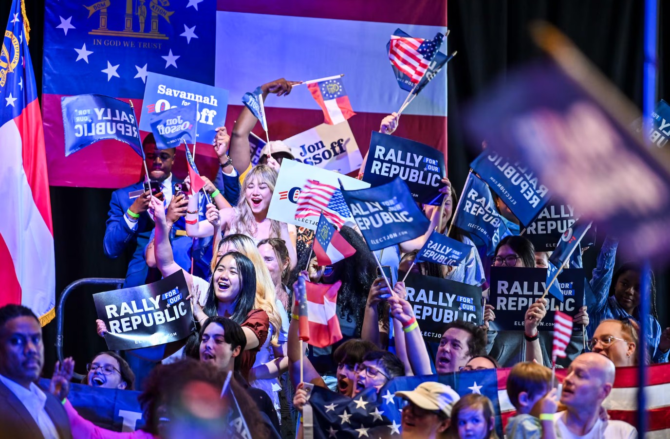 At a rally in Georgia, Trump refers to Senator Jon Ossoff as Pinky Herman..