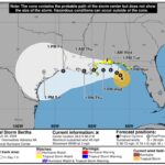 Forecasts warn of flooding as Tropical Storm Bertha forms in the Gulf.