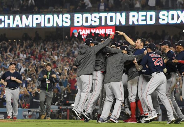 The Red Sox set a franchise record by winning 15 straight games before losing the nightcap of their doubleheader against the Orioles..