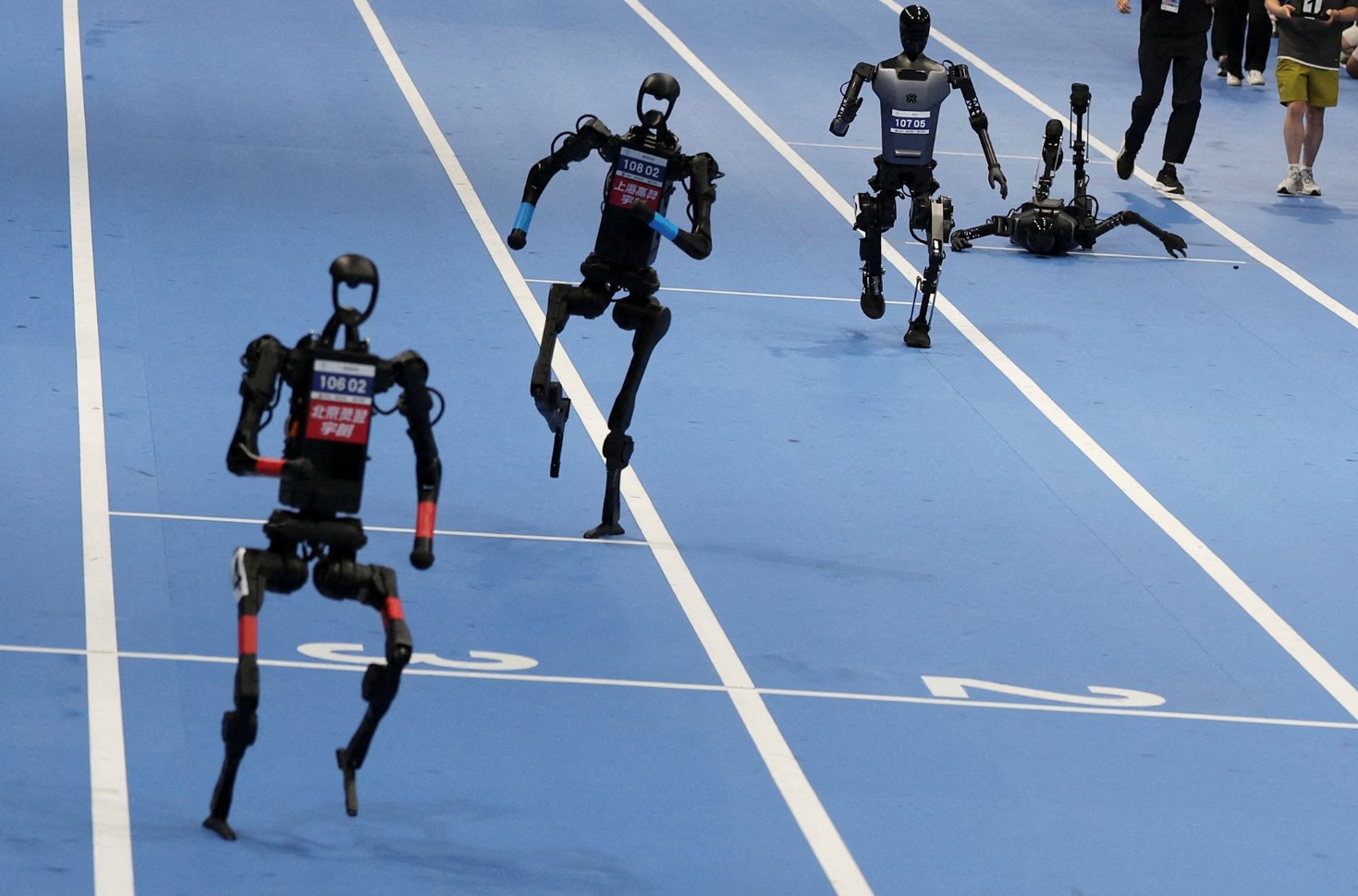 Although the humanoids at China's Robot Games raced faster that Usain Bolt, their mastery of the tweezer surprised me more.