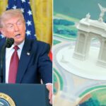 New Despite damage to other landmarks, the Park Service is in favor of Trump's massive arch.