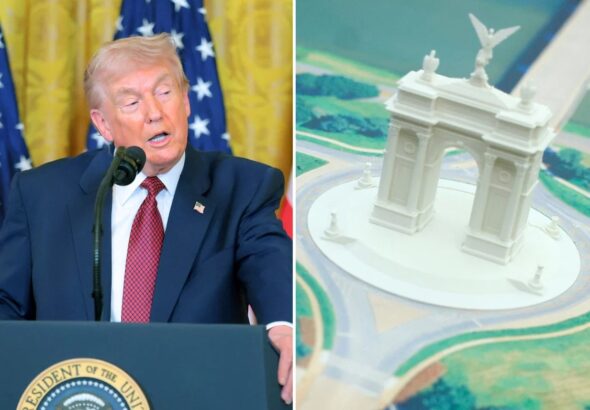 New Despite damage to other landmarks, the Park Service is in favor of Trump's massive arch.