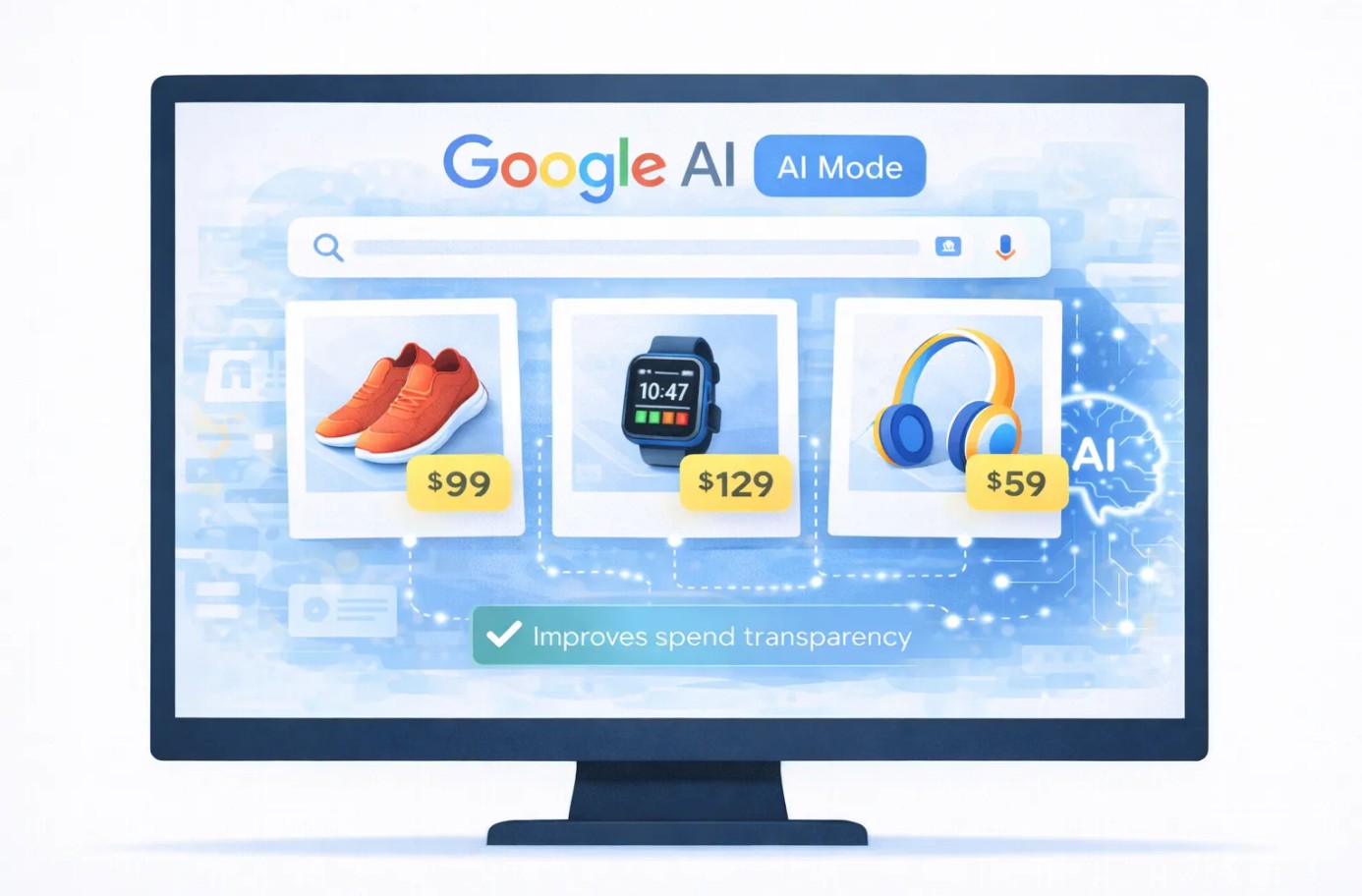 Google’s AI Mode shows the same products at higher prices than regular Search, study finds