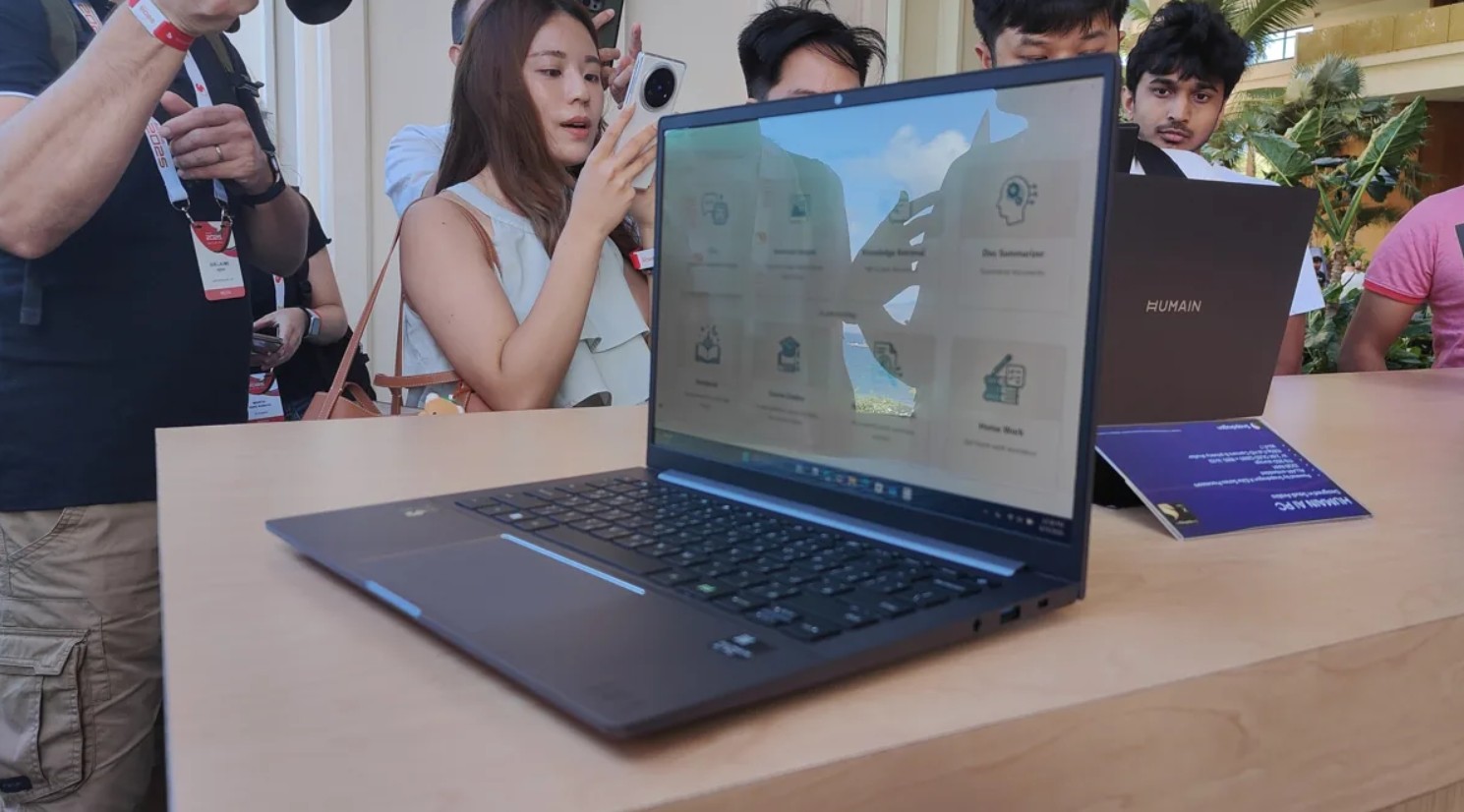 Snapdragon X2 Elite and on-device AI are features of the HUMAIN Horizon Ultra AI PC..