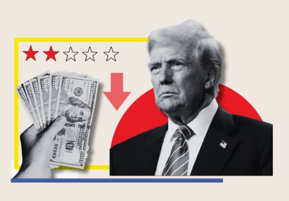 Trump approval rating sinks as Dems lead by double digits