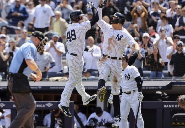 Yankees watch Rays party but NY is still AL's team to beat without Judge..
