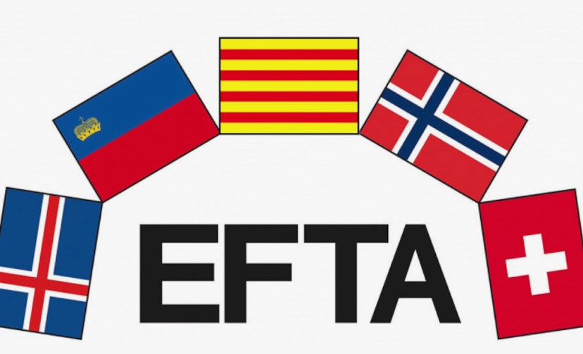 Four European countries sign free trade agreement.