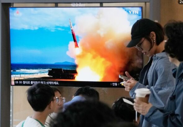 North Korean military fired ballistic missile with integrated AI