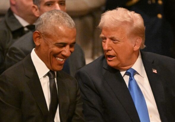 Obama defends Cheesecake Factory after Trump joke.