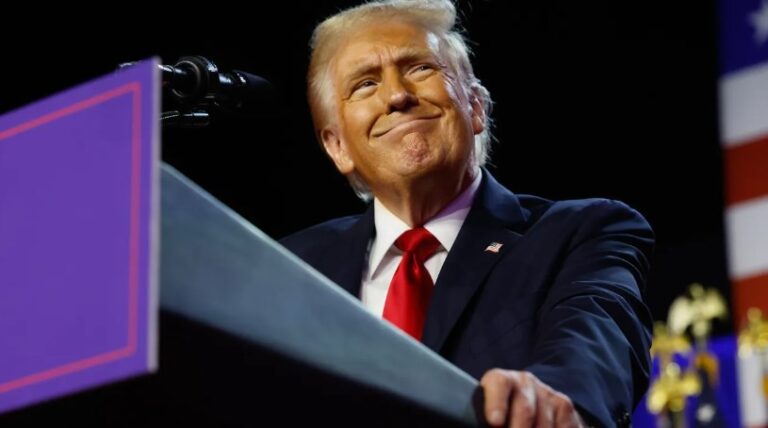 Trump approval rating falls to career low in new poll