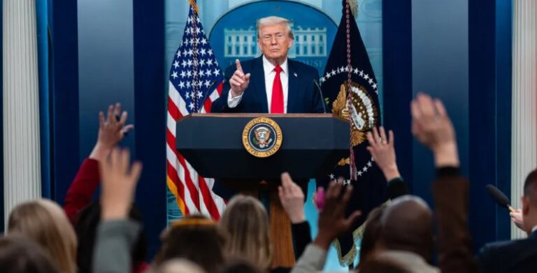 Trump says checks to voters are from economic growth