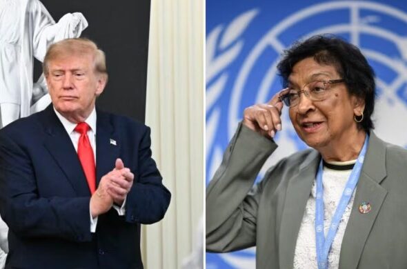 US sanctions the ICC hours after former judge wins Nobel Peace Prize.