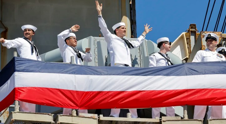 USS Abraham Lincoln arrives in San Diego.