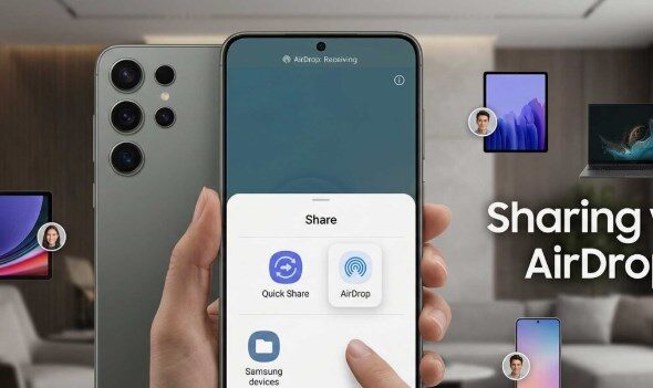 Users of Galaxy A56, A57 reports AirDrop compatiblity after One UI 9.0 update